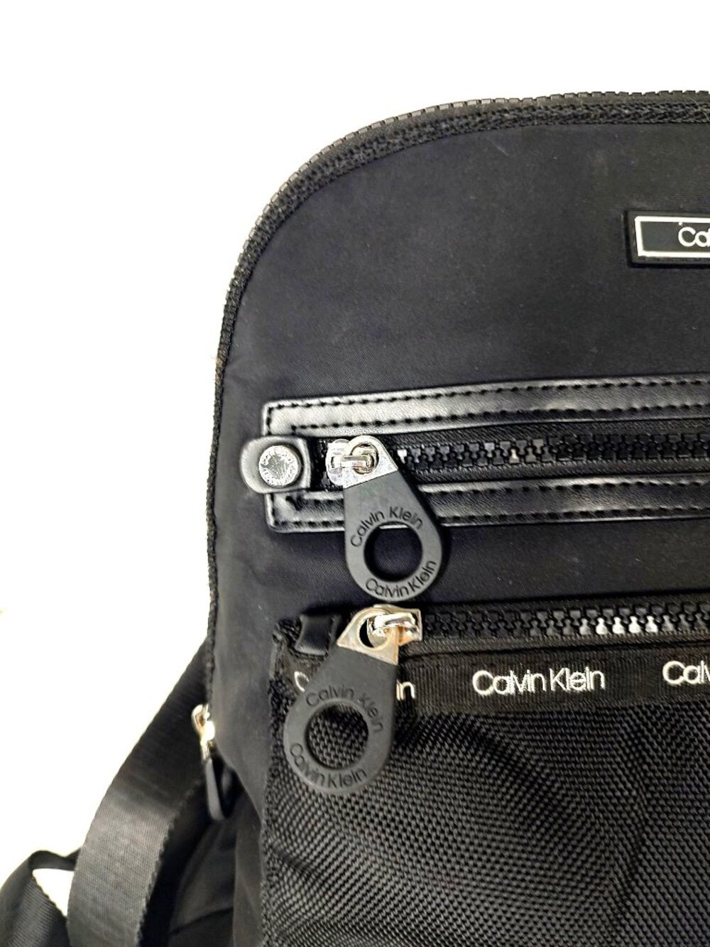 Calvin Klein Georgina Nylon Organizational Backpack Black - Picture 7 of 12